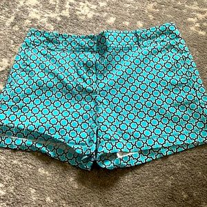 Blue Pattern Shorts